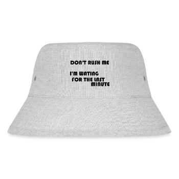 HETZEN SIE MICH NICHT - Stanley/Stella recycelter Bucket Hat - Grau meliert - Vorne