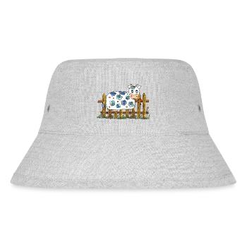 Cow - Stanley/Stella Recycled Bucket Hat - heather grey - Front