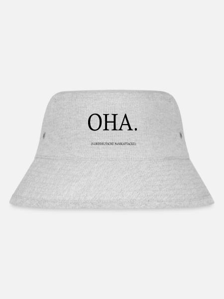 Oha. - Stanley/Stella recycelter Bucket Hat - Grau meliert