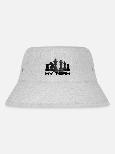Schach - Stanley/Stella recycelter Bucket Hat - Grau meliert