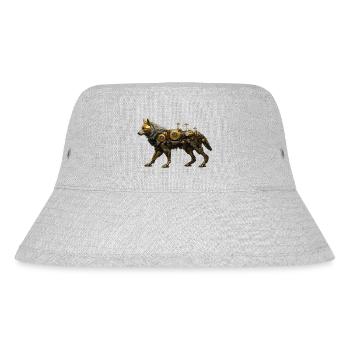 Steampunk Wolf - Stanley/Stella recycelter Bucket Hat - Grau meliert - Vorne