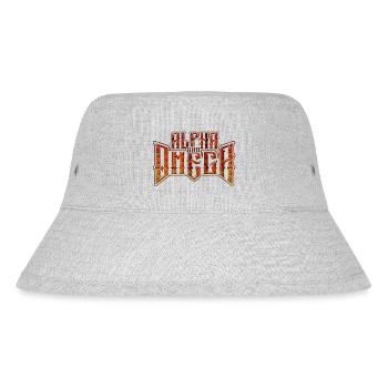 I am Alpha and Omega Jesus Christ Hope Bible Faith - Stanley/Stella Recycled Bucket Hat - heather grey - Front