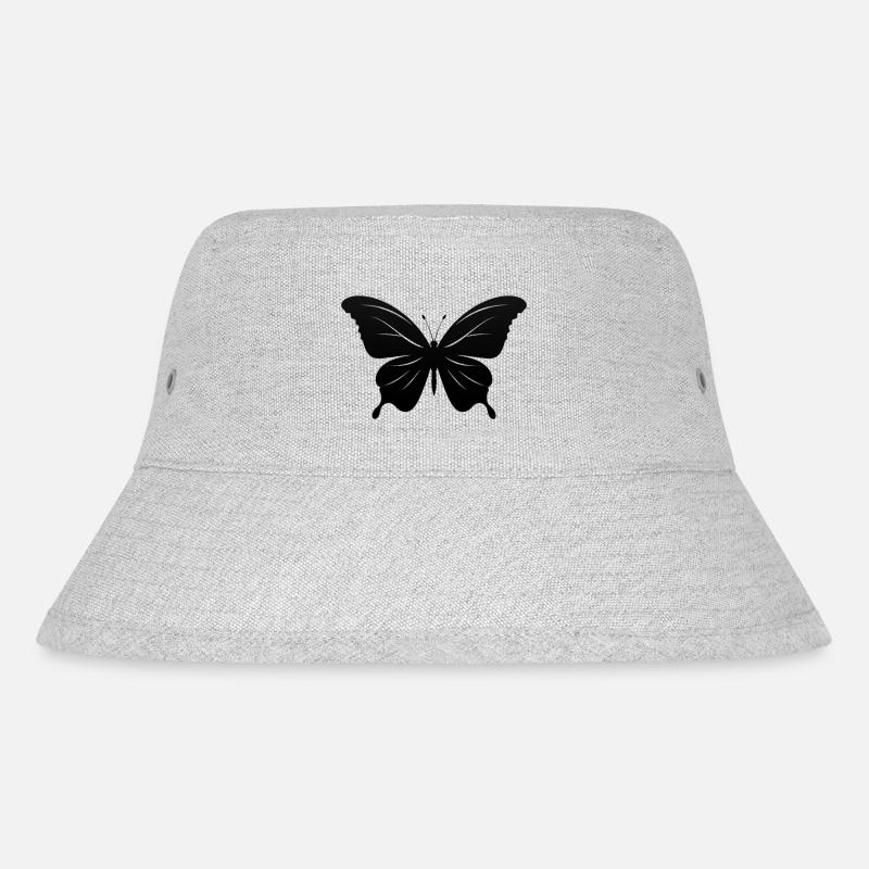 Butterfly - Stanley/Stella Recycled Bucket Hat - heather grey