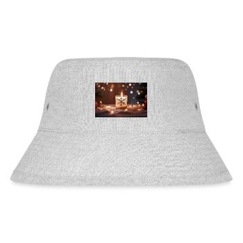 Christmas candle - Stanley/Stella Recycled Bucket Hat - heather grey - Front