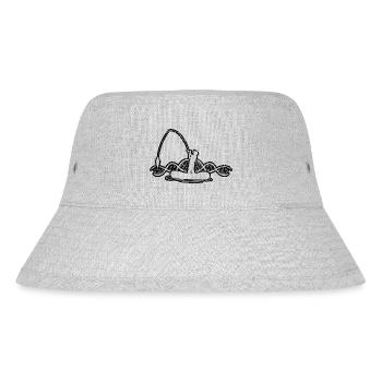 Fishing, fishing, fishing, fishing hooks, anglers - Stanley/Stella Recycled Bucket Hat - heather grey - Front