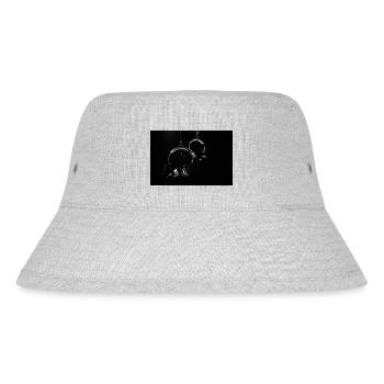 Headphones in the dark - Stanley/Stella Recycled Bucket Hat - heather grey - Front