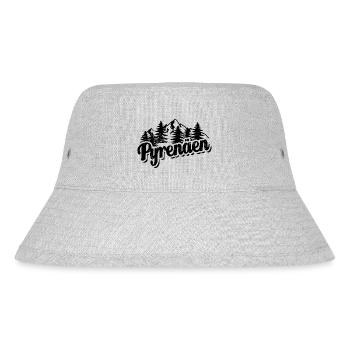 Pyrenäen - Wald und Berge Wandern Erholung - Stanley/Stella recycelter Bucket Hat - Grau meliert - Vorne