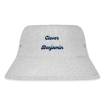 Clever Benjamin - Stanley/Stella recycelter Bucket Hat - Grau meliert - Vorne