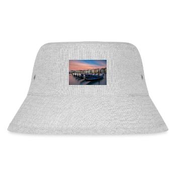 Gondolas on the Grand Canal - Stanley/Stella Recycled Bucket Hat - heather grey - Front