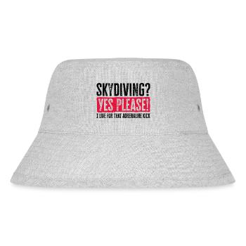 Sky Dive Fever Design. Perfect Adrenaline Gift - Stanley/Stella Recycled Bucket Hat - heather grey - Front