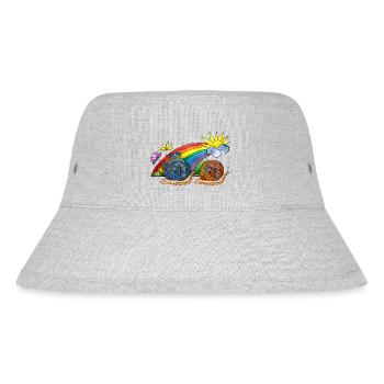 Schnecken - Stanley/Stella recycelter Bucket Hat - Grau meliert - Vorne