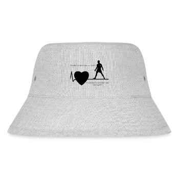 Fußball ist nicht nur ein sport - Stanley/Stella recycelter Bucket Hat - Grau meliert - Vorne
