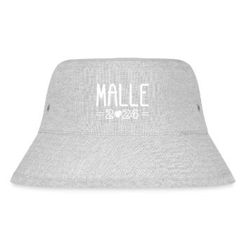 Malle 2024 Herz - Stanley/Stella recycelter Bucket Hat - Grau meliert - Vorne