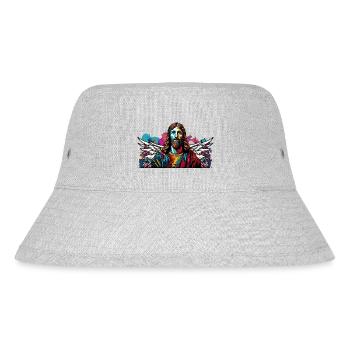 Jésus-Christ avec des ailes d’ange - Bob recyclé Stanley/Stella - gris chiné - Devant