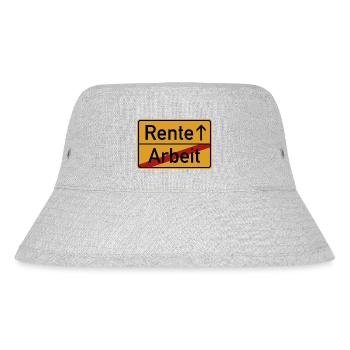 Rente - Rentner Ruhestand Pension - Stanley/Stella recycelter Bucket Hat - Grau meliert - Vorne
