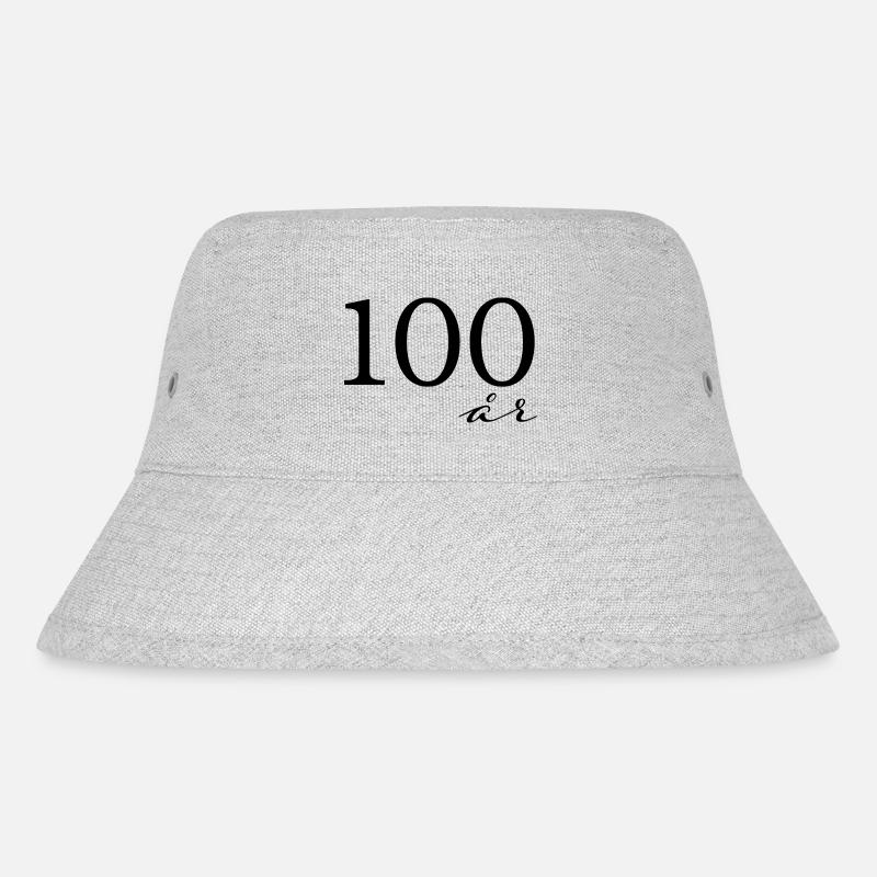 100 Jahre - Stanley/Stella recycelter Bucket Hat - Grau meliert