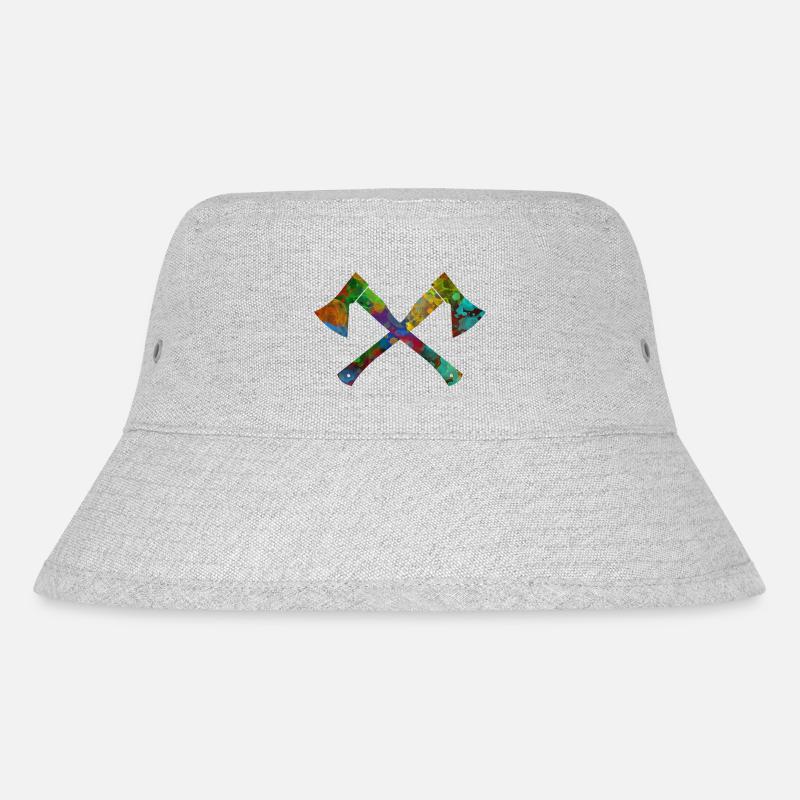 Axt - Stanley/Stella recycelter Bucket Hat - Grau meliert