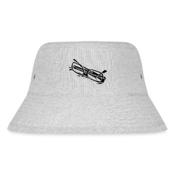 glasses_01 - Stanley/Stella recycelter Bucket Hat - Grau meliert - Vorne