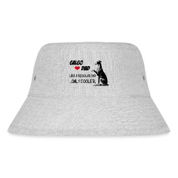 Galgo Dad - Stanley/Stella recycelter Bucket Hat - Grau meliert - Vorne