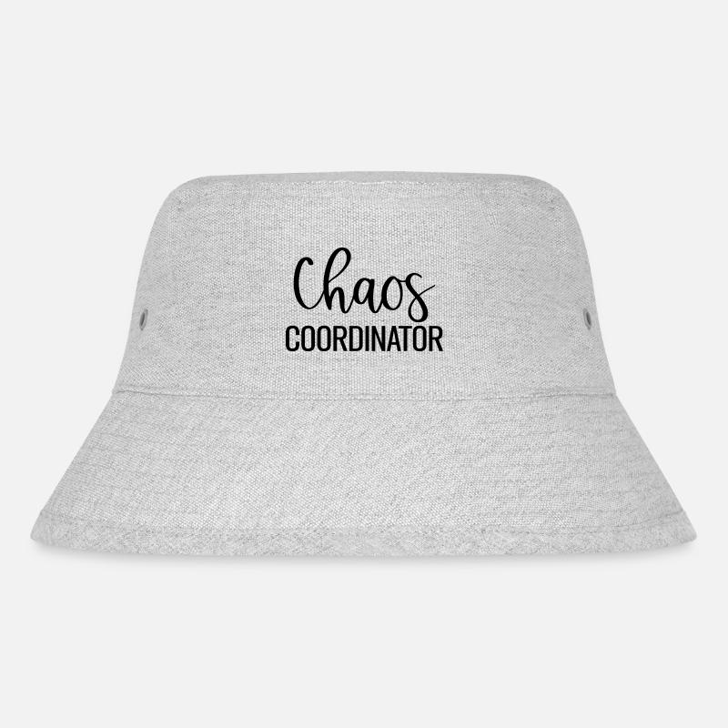Chaos Coordinator Lustiges Mama Mutter - Stanley/Stella recycelter Bucket Hat - Grau meliert