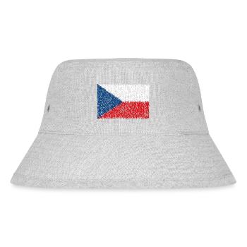 Flag of the Czech Republic - Stanley/Stella Recycled Bucket Hat - heather grey - Front