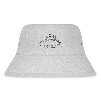 Dino - Stanley/Stella recycelter Bucket Hat - Grau meliert - Vorne