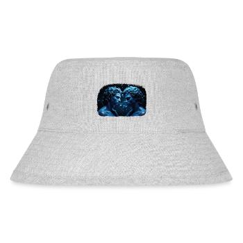 Sternzeichen Zwilling M - Stanley/Stella recycelter Bucket Hat - Grau meliert - Vorne