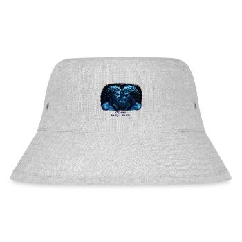 Zodiac sign Gemini M Date - Stanley/Stella Recycled Bucket Hat - heather grey - Front
