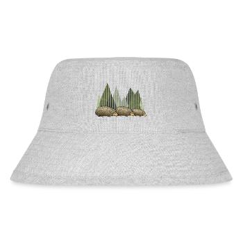 Igel - Stanley/Stella recycelter Bucket Hat - Grau meliert - Vorne
