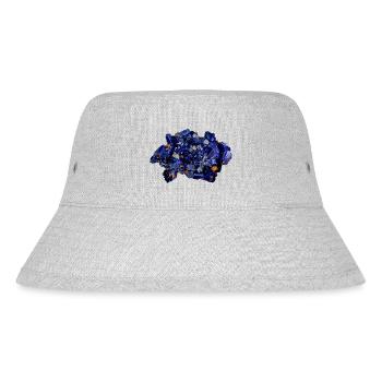 Azurit Kristall Marokko - Stanley/Stella recycelter Bucket Hat - Grau meliert - Vorne