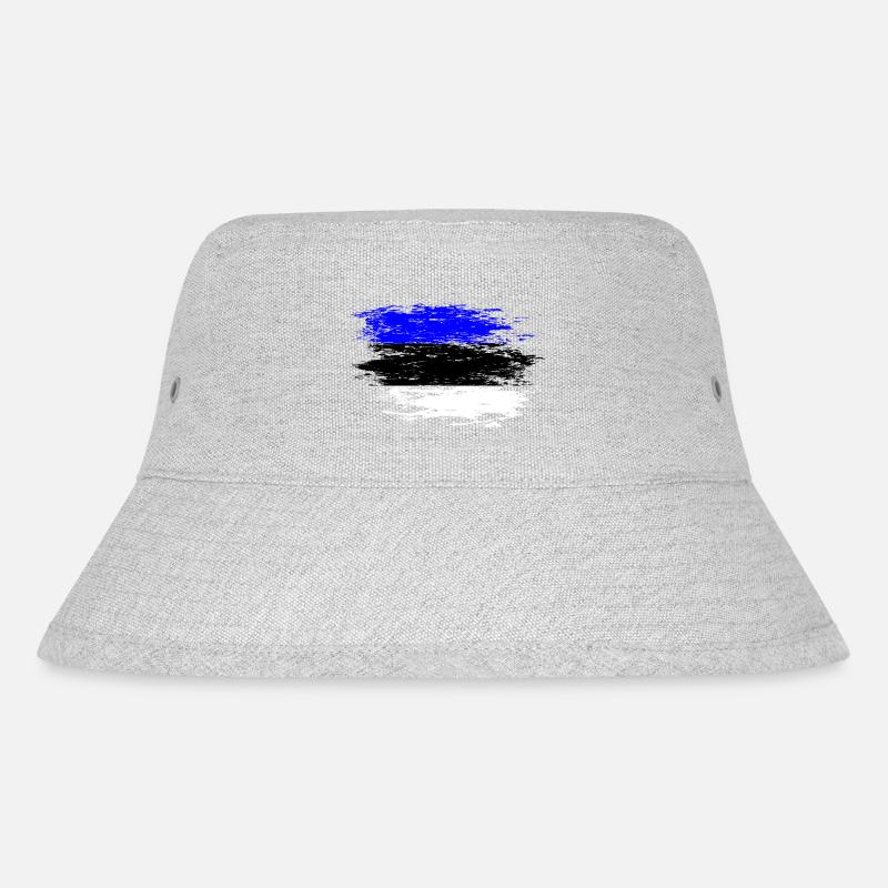 Drapeau de l’Estonie utilisé - Bob recyclé Stanley/Stella - gris chiné