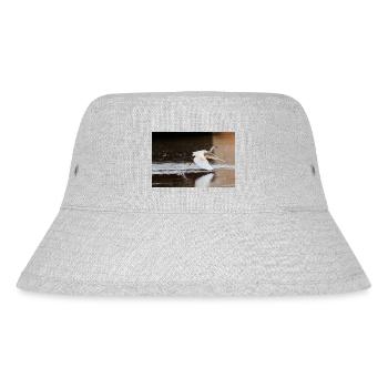 Little Egret 8 - Stanley/Stella Recycled Bucket Hat - heather grey - Front