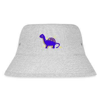 Dino Dinosaurier niedlich süß cartoon comic - Stanley/Stella recycelter Bucket Hat - Grau meliert - Vorne