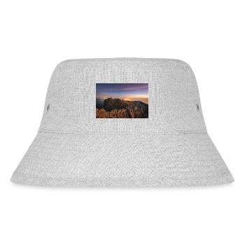 Alpenglühen auf dem Gipfel des Olymps in Griechenland - Stanley/Stella recycelter Bucket Hat - Grau meliert - Vorne