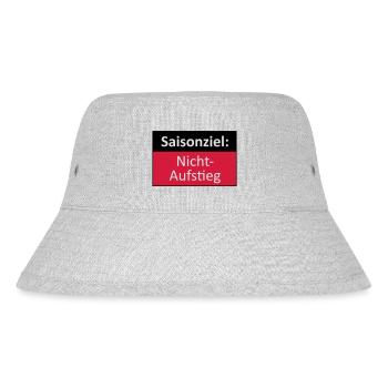 Aufstieg / Nichtaufstieg - Stanley/Stella recycelter Bucket Hat - Grau meliert - Vorne
