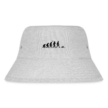 Evolution - Eisbader - Winterbaden - Eisbaden - Stanley/Stella recycelter Bucket Hat - Grau meliert - Vorne
