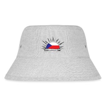 czech republic czech-zone czech prague - Stanley/Stella Recycled Bucket Hat - heather grey - Front
