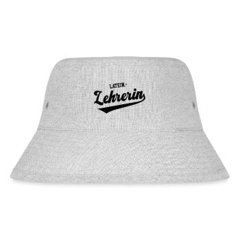 Latein Lehrerin Schule Beste Lateinlehrerin Latin - Stanley/Stella recycelter Bucket Hat - Grau meliert - Vorne