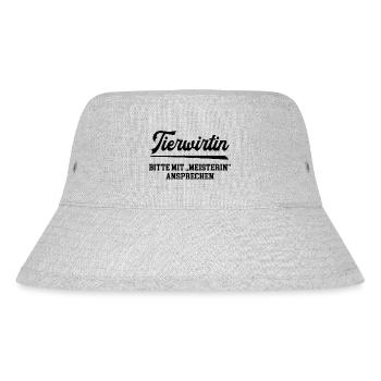 Tierwirtin Meister Prüfung Bestanden Tierzüchterin - Stanley/Stella recycelter Bucket Hat - Grau meliert - Vorne