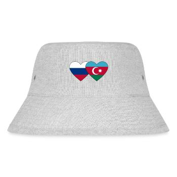 Russie Drapeau azerbaïdjanais coeur - Bob recyclé Stanley/Stella - gris chiné - Devant