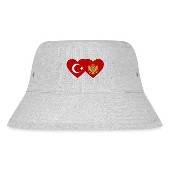 Turkey Montenegro flag - Stanley/Stella Recycled Bucket Hat - heather grey - Front