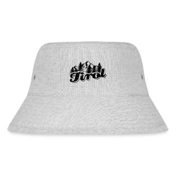 Tirol - Wald und Berge Wandern Erholung - Stanley/Stella recycelter Bucket Hat - Grau meliert - Vorne