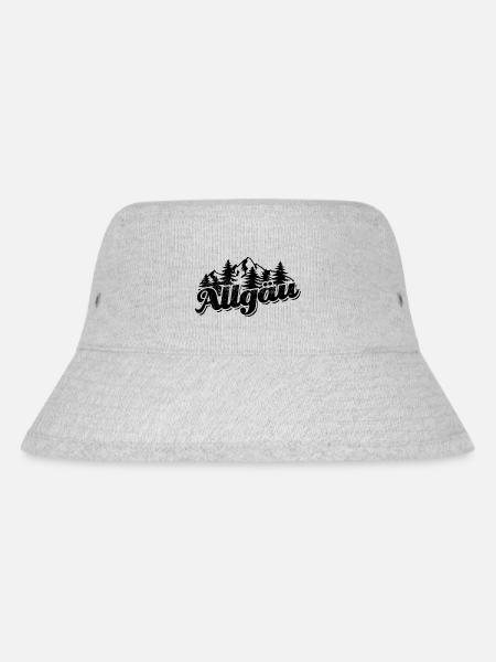 Allgäu - Wald und Berge Wandern Erholung - Stanley/Stella recycelter Bucket Hat - Grau meliert