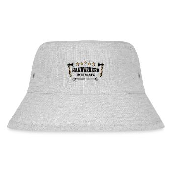 Handwerker im Einsatz Handwerk Mechatroniker Bau - Stanley/Stella recycelter Bucket Hat - Grau meliert - Vorne