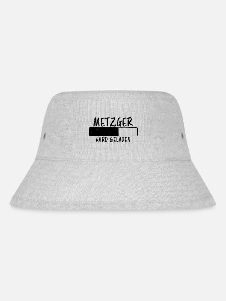 Metzger Spruch Fleischer Lustiges Metzger Geschenk - Stanley/Stella recycelter Bucket Hat - Grau meliert
