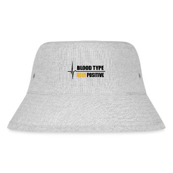 Blood Type Beer positive - your pulse rises - Stanley/Stella Recycled Bucket Hat - heather grey - Front