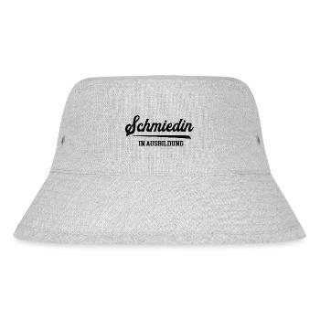 Schmiedin In Ausbildung Azubi Lehre Schmiede - Stanley/Stella recycelter Bucket Hat - Grau meliert - Vorne