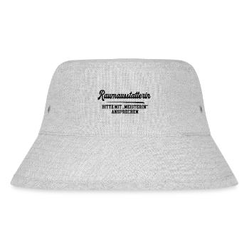 Raumausstatterin Meisterin Prüfung Bestanden - Stanley/Stella recycelter Bucket Hat - Grau meliert - Vorne