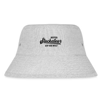 Stuckateur Bester Handwerker Trockenbau Handwerk - Stanley/Stella recycelter Bucket Hat - Grau meliert - Vorne