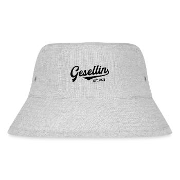 Gesellin 2023 Gesellenprüfung Ausbildung Azubi - Stanley/Stella recycelter Bucket Hat - Grau meliert - Vorne